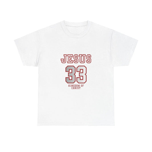 Jesus 33 Athletic Tee — Kingdom of Christ Christian T-Shirt Printify