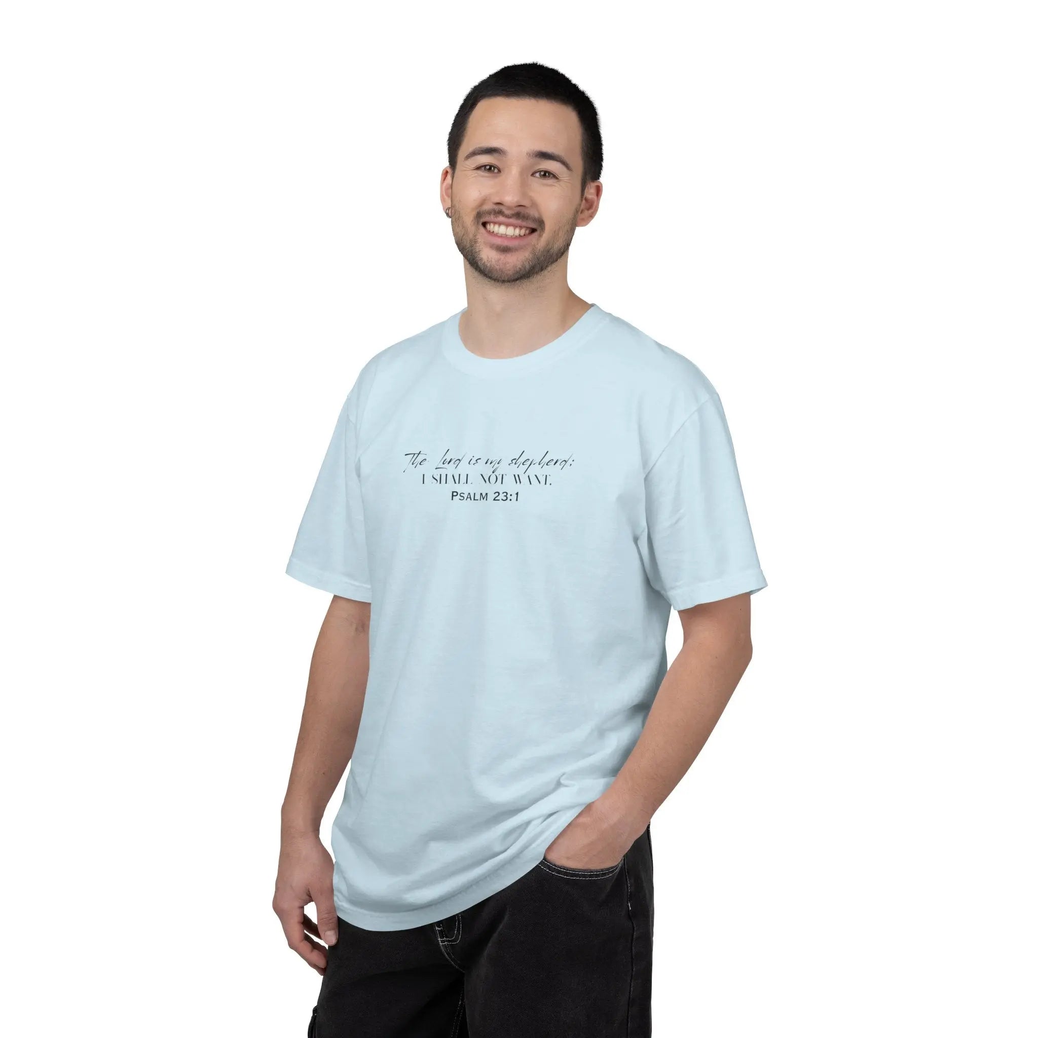 Psalm 23:1 Faith T‑Shirt — "The Lord is my shepherd" Minimalist Christian Tee Printify