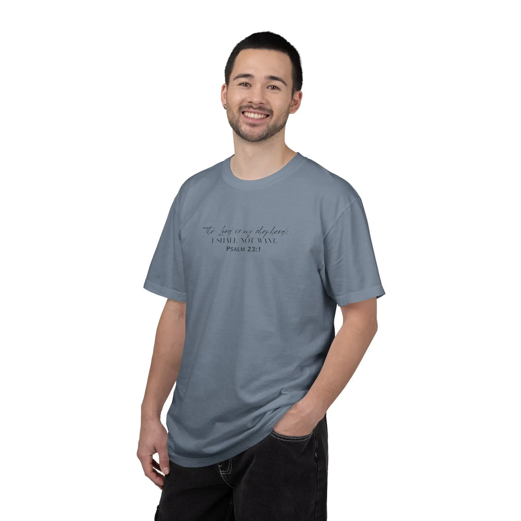 Psalm 23:1 Faith T‑Shirt — "The Lord is my shepherd" Minimalist Christian Tee Printify