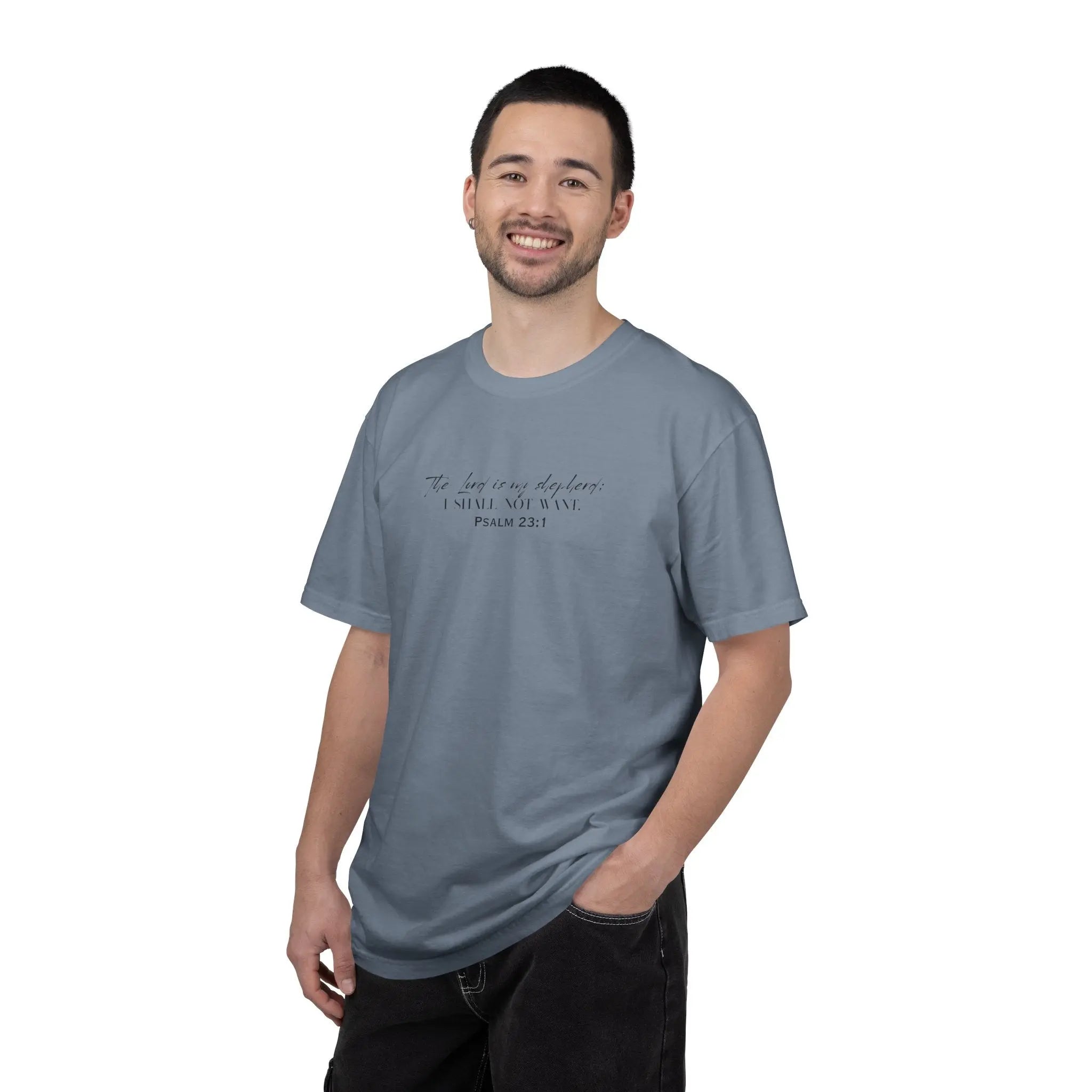 Psalm 23:1 Faith T‑Shirt — "The Lord is my shepherd" Minimalist Christian Tee Printify