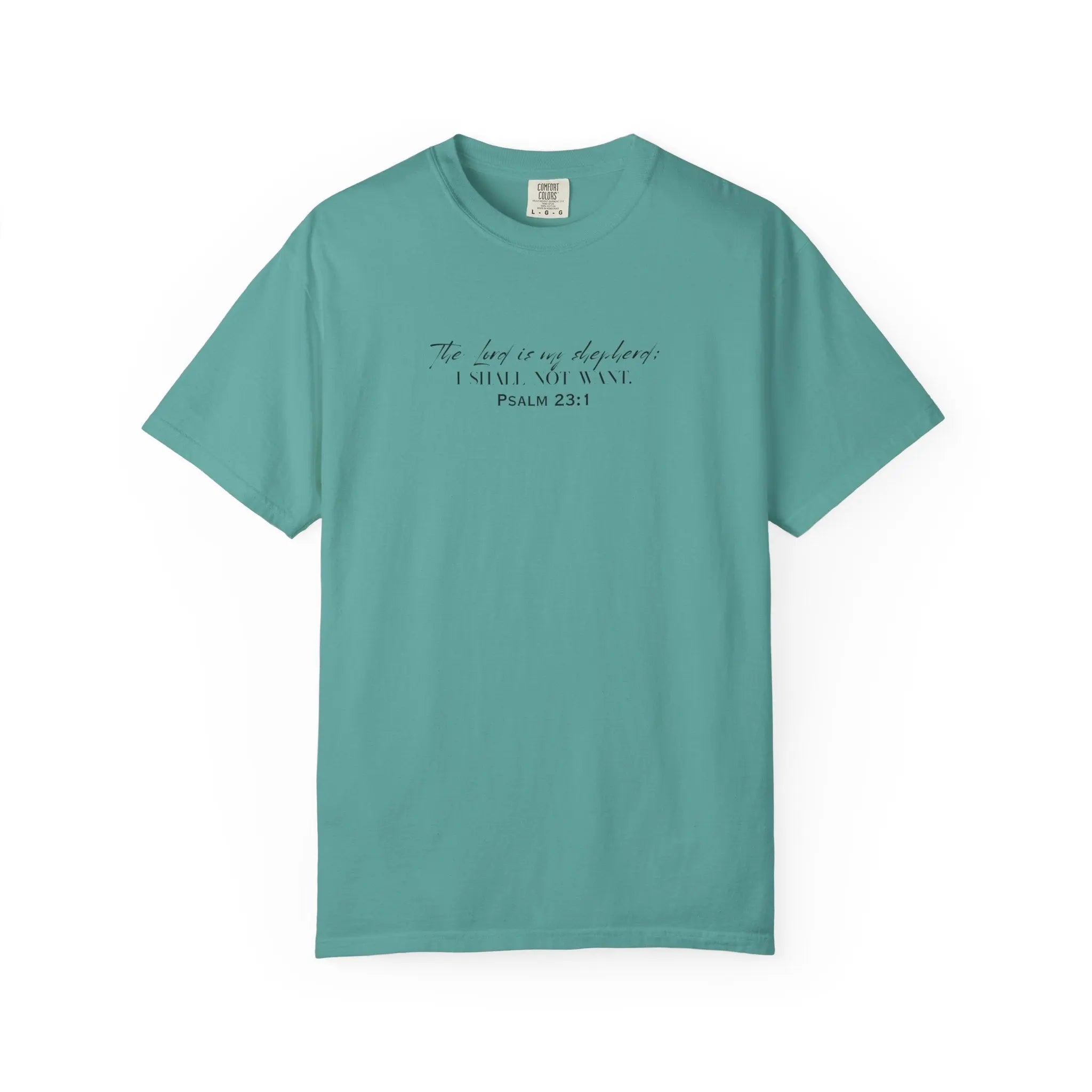 Psalm 23:1 Faith T‑Shirt — "The Lord is my shepherd" Minimalist Christian Tee Printify