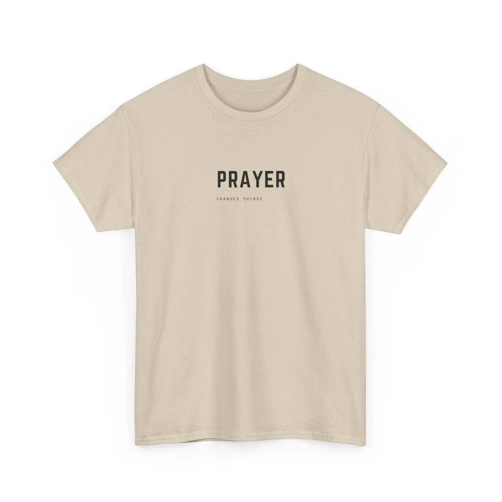 Prayer Tee — Minimal Faith Graphic T-Shirt Printify