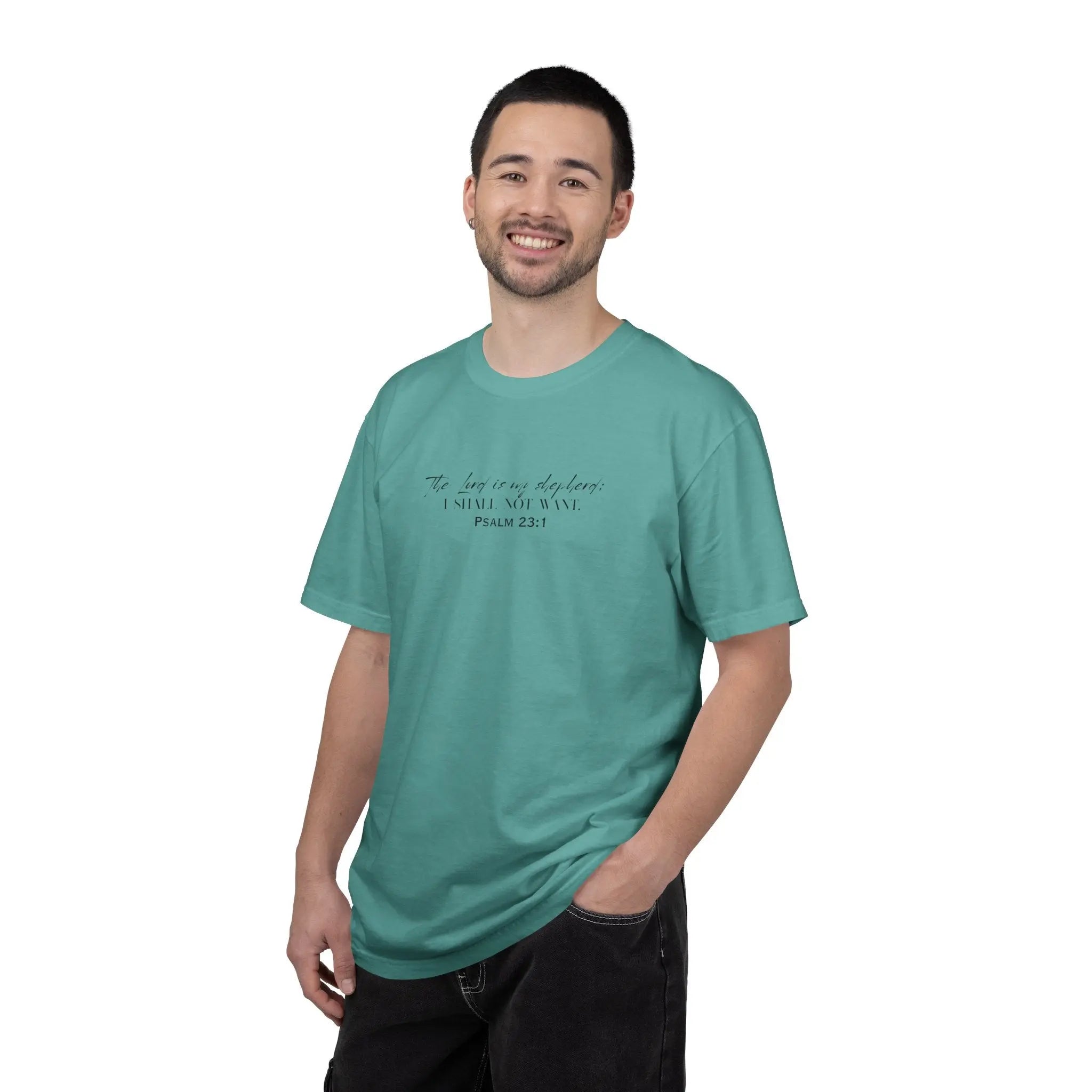 Psalm 23:1 Faith T‑Shirt — "The Lord is my shepherd" Minimalist Christian Tee Printify