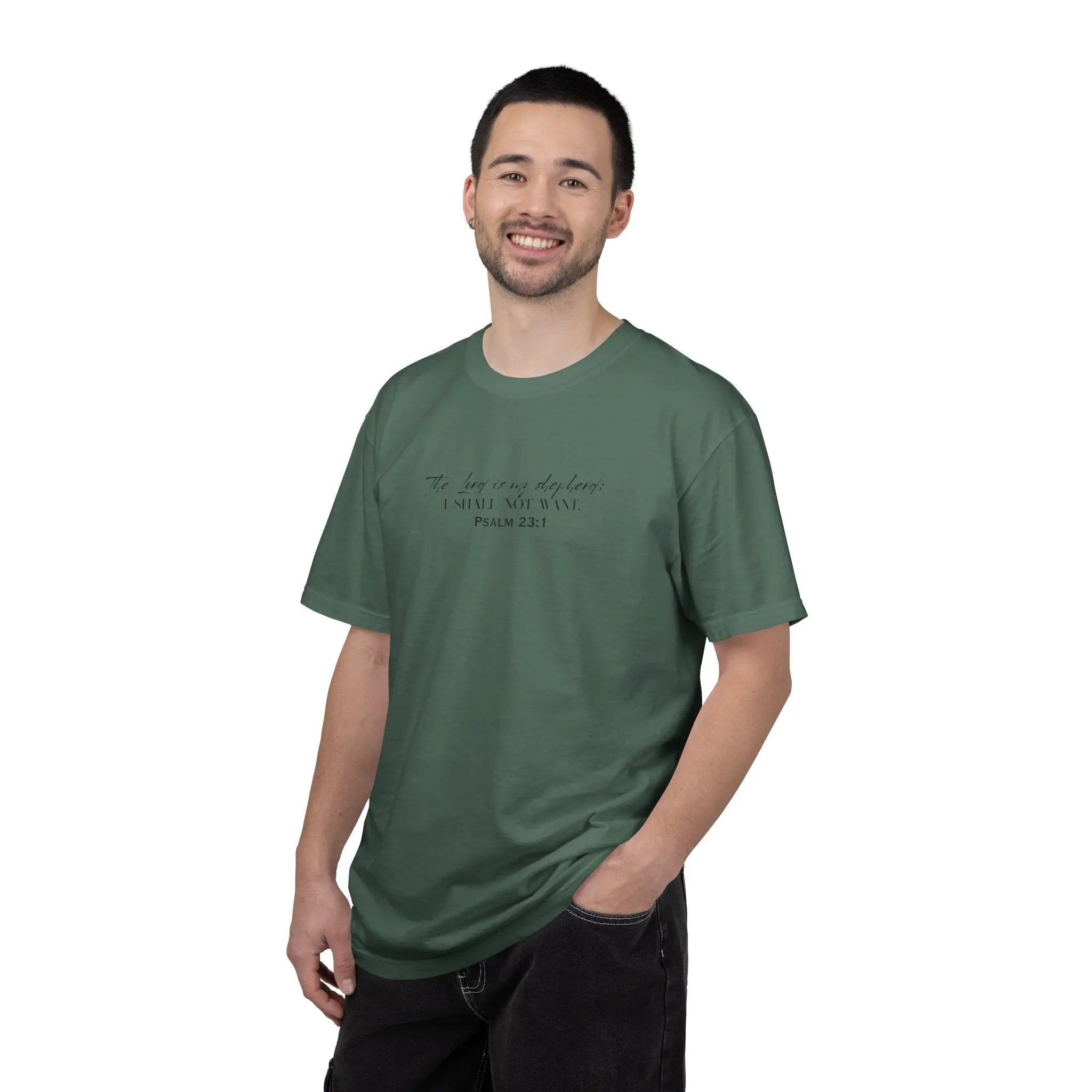 Psalm 23:1 Faith T‑Shirt — "The Lord is my shepherd" Minimalist Christian Tee Printify