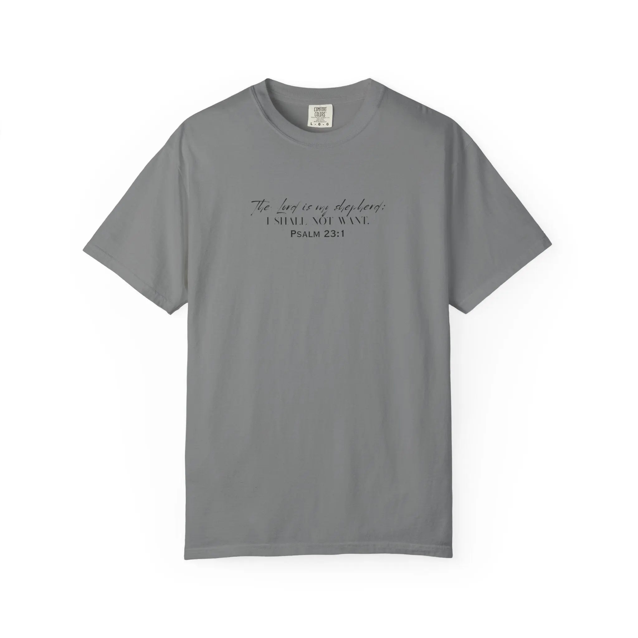 Psalm 23:1 Faith T‑Shirt — "The Lord is my shepherd" Minimalist Christian Tee Printify