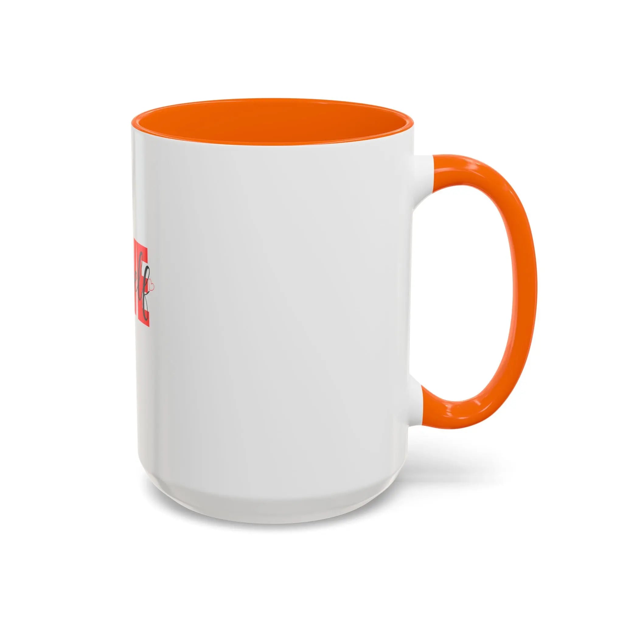Love Yourself Accent Coffee Mug — Self-Love Inspirational Ceramic Mug Printify