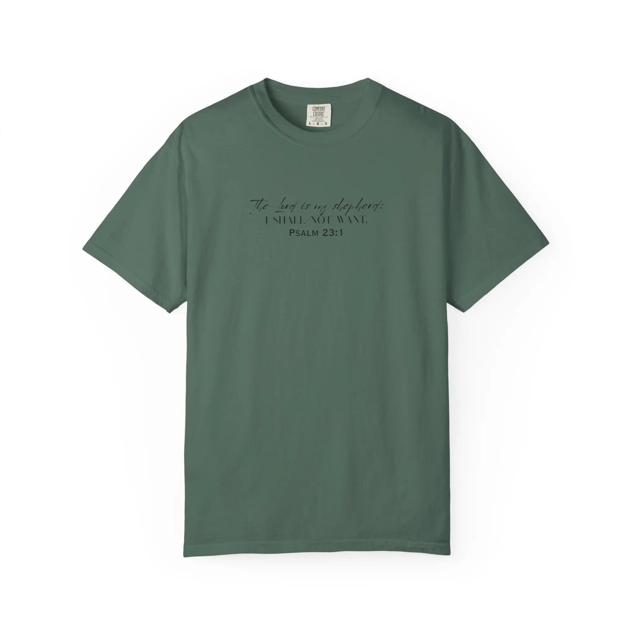 Psalm 23:1 Faith T‑Shirt — "The Lord is my shepherd" Minimalist Christian Tee Printify