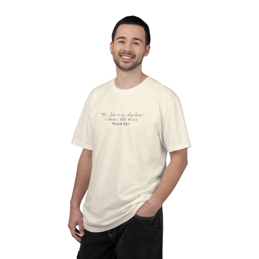 Psalm 23:1 Faith T‑Shirt — "The Lord is my shepherd" Minimalist Christian Tee Printify