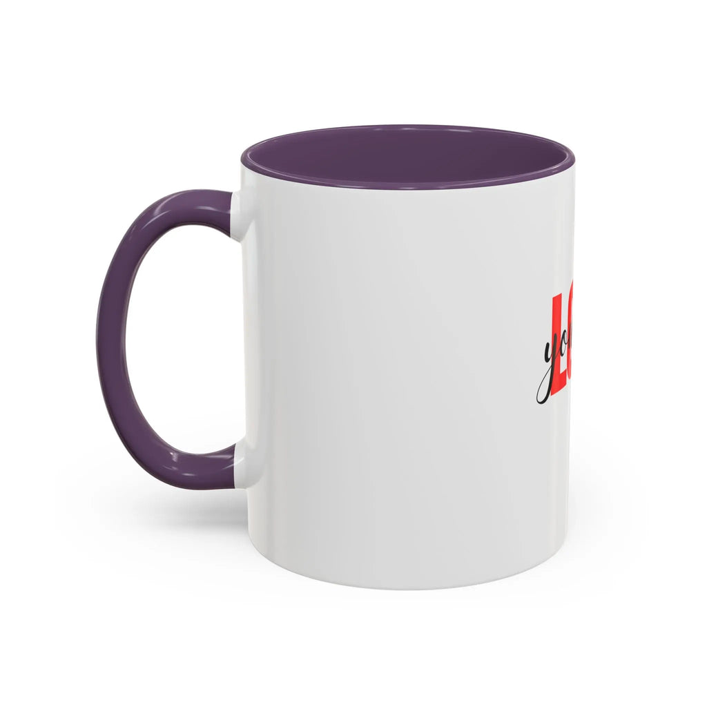 Love Yourself Accent Coffee Mug — Self-Love Inspirational Ceramic Mug Printify