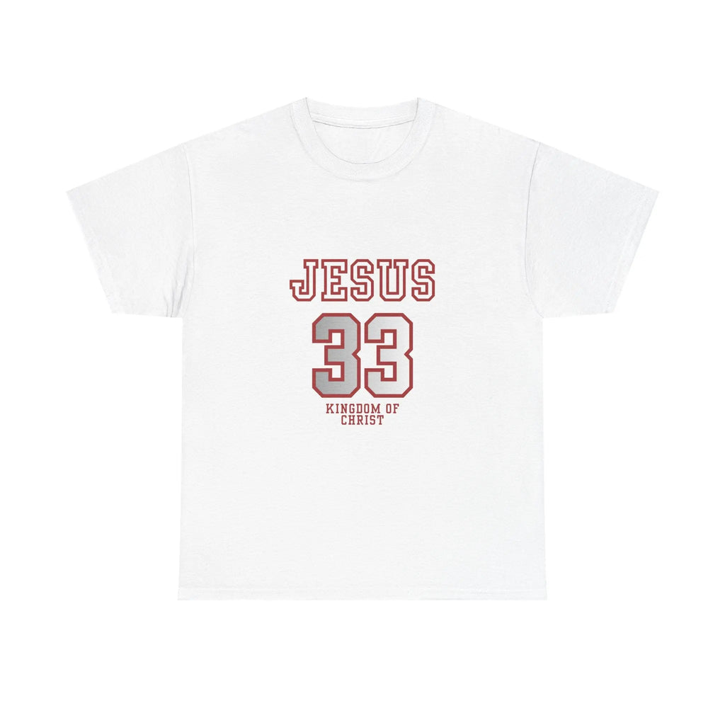 Jesus 33 Athletic Tee — Kingdom of Christ Christian T-Shirt Printify