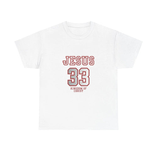 Jesus 33 Athletic Tee — Kingdom of Christ Christian T-Shirt Printify