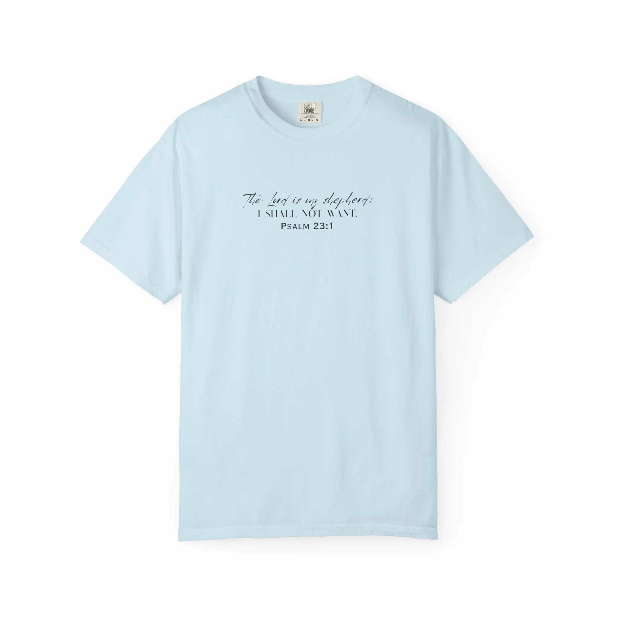 Psalm 23:1 Faith T‑Shirt — "The Lord is my shepherd" Minimalist Christian Tee Printify