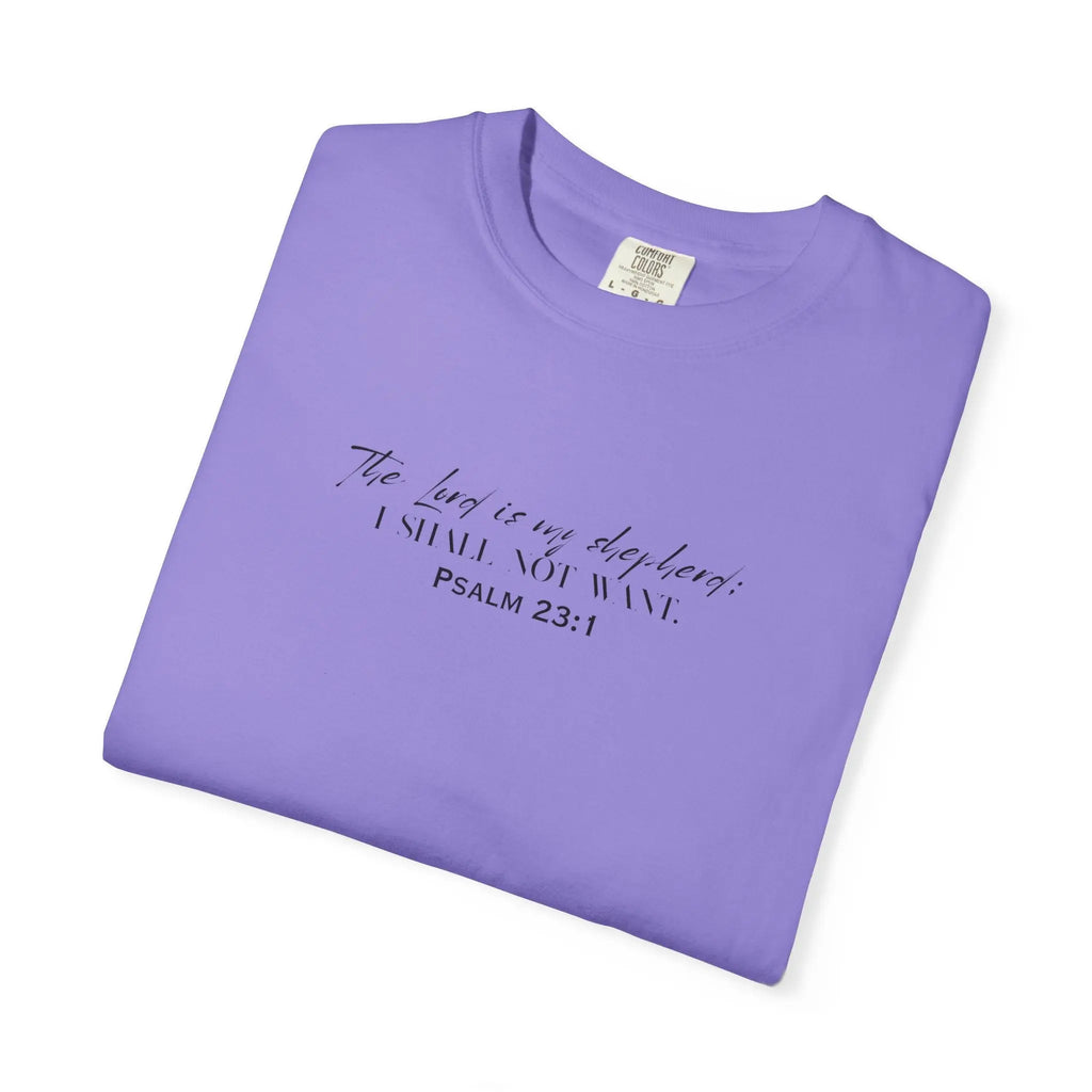 Psalm 23:1 Faith T‑Shirt — "The Lord is my shepherd" Minimalist Christian Tee Printify