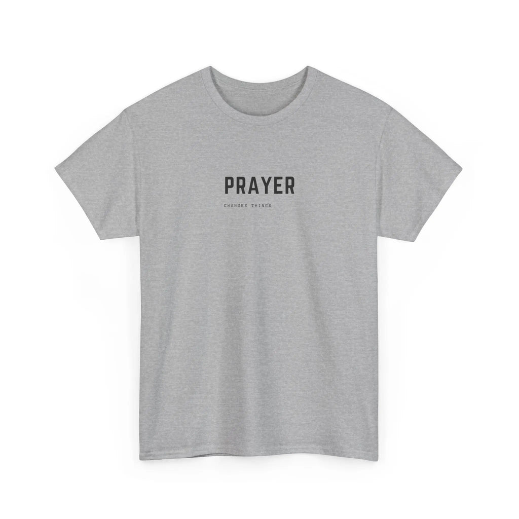 Prayer Tee — Minimal Faith Graphic T-Shirt Printify