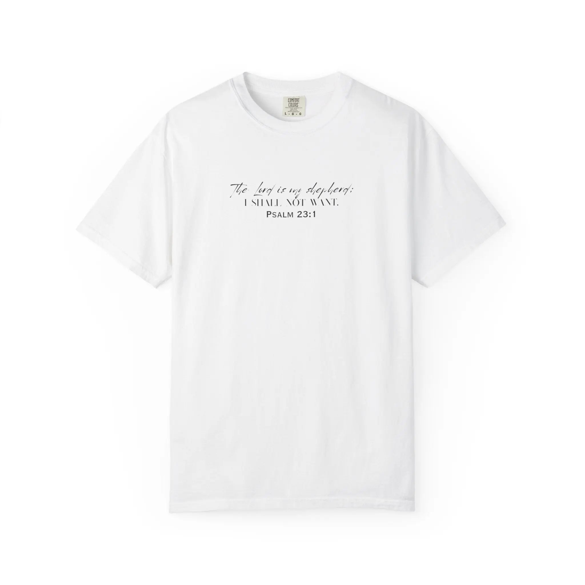 Psalm 23:1 Faith T‑Shirt — "The Lord is my shepherd" Minimalist Christian Tee Printify