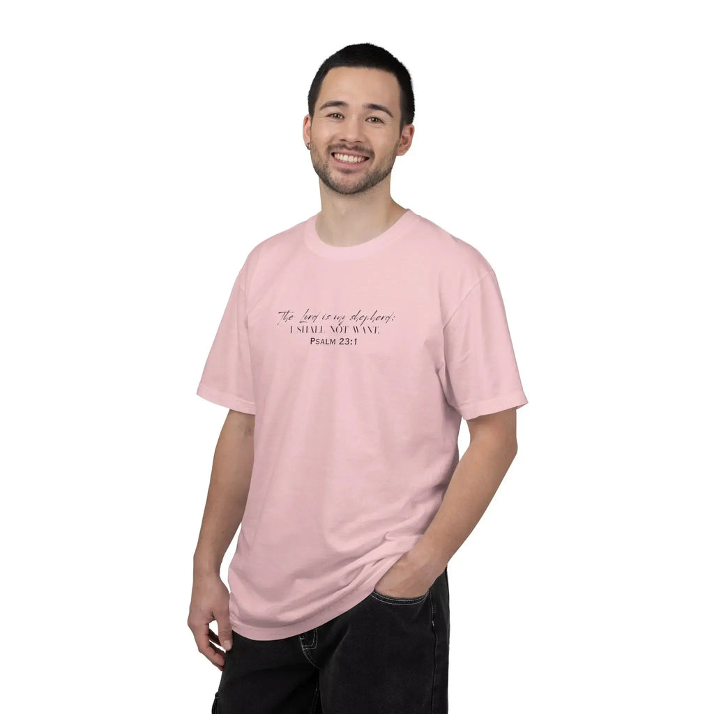Psalm 23:1 Faith T‑Shirt — "The Lord is my shepherd" Minimalist Christian Tee Printify