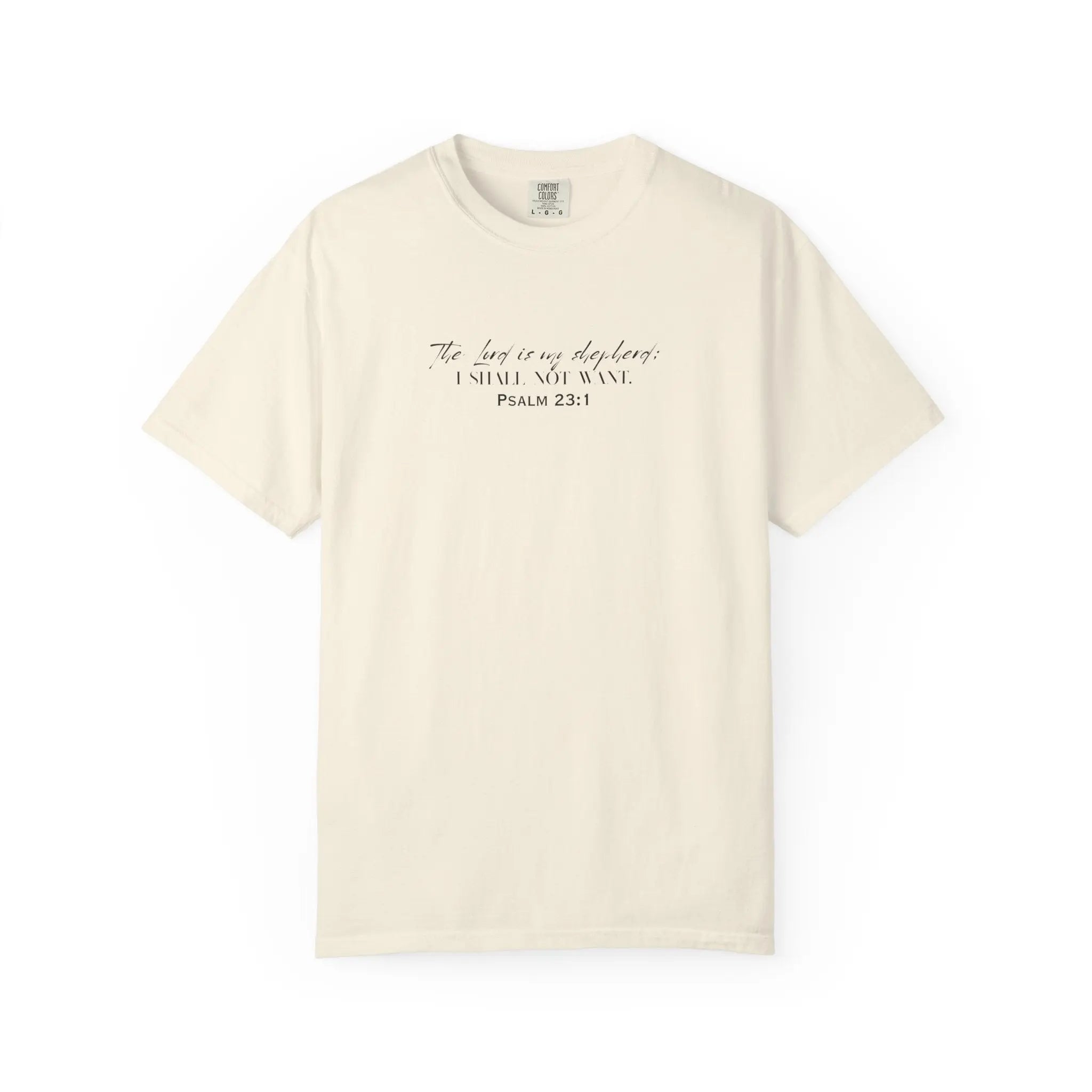 Psalm 23:1 Faith T‑Shirt — "The Lord is my shepherd" Minimalist Christian Tee Printify