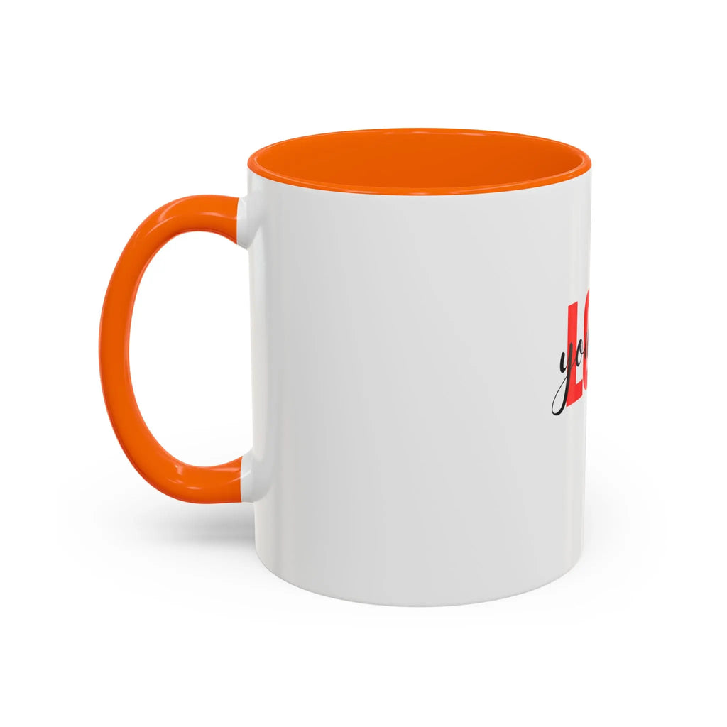Love Yourself Accent Coffee Mug — Self-Love Inspirational Ceramic Mug Printify