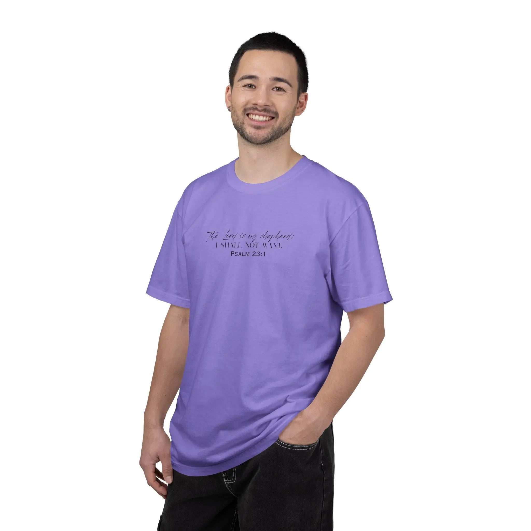 Psalm 23:1 Faith T‑Shirt — "The Lord is my shepherd" Minimalist Christian Tee Printify
