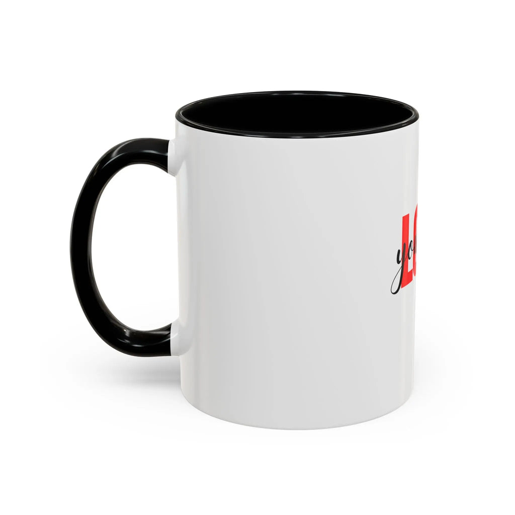 Love Yourself Accent Coffee Mug — Self-Love Inspirational Ceramic Mug Printify