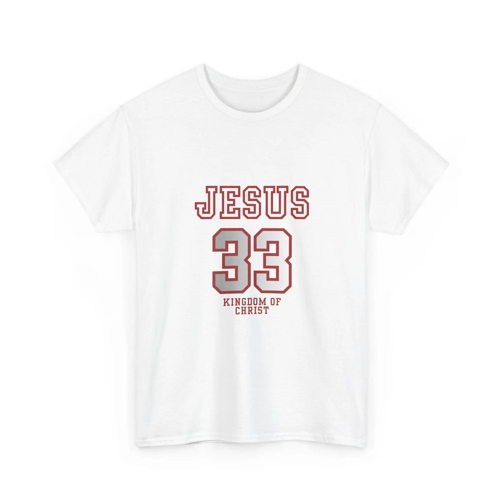 Jesus 33 Athletic Tee — Kingdom of Christ Christian T-Shirt Printify