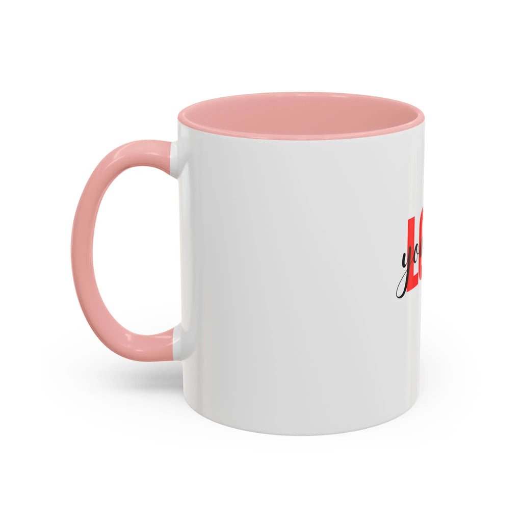Love Yourself Accent Coffee Mug — Self-Love Inspirational Ceramic Mug Printify
