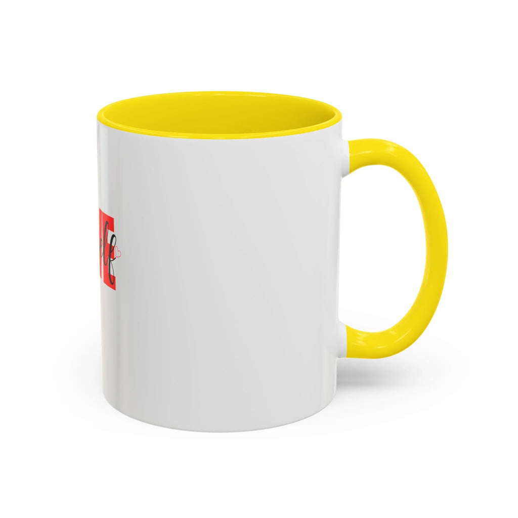 Love Yourself Accent Coffee Mug — Self-Love Inspirational Ceramic Mug Printify