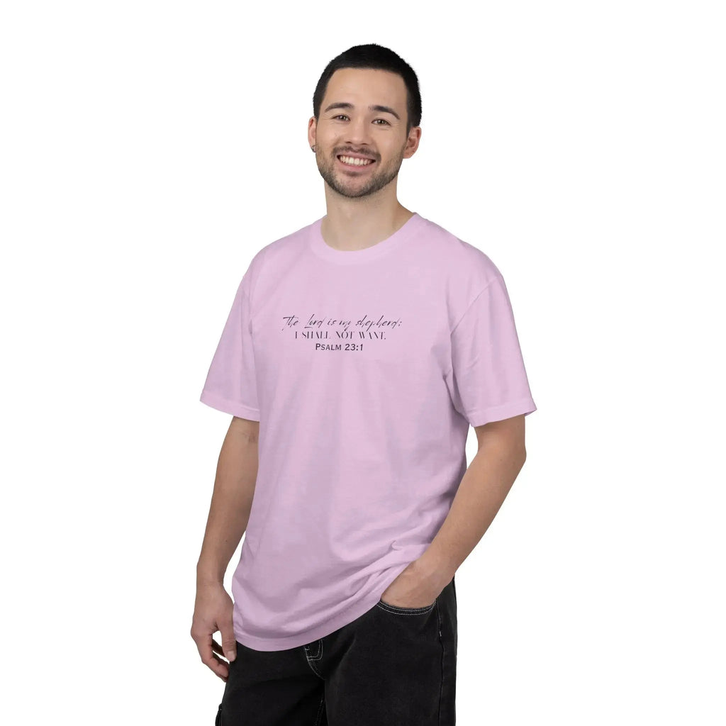 Psalm 23:1 Faith T‑Shirt — "The Lord is my shepherd" Minimalist Christian Tee Printify