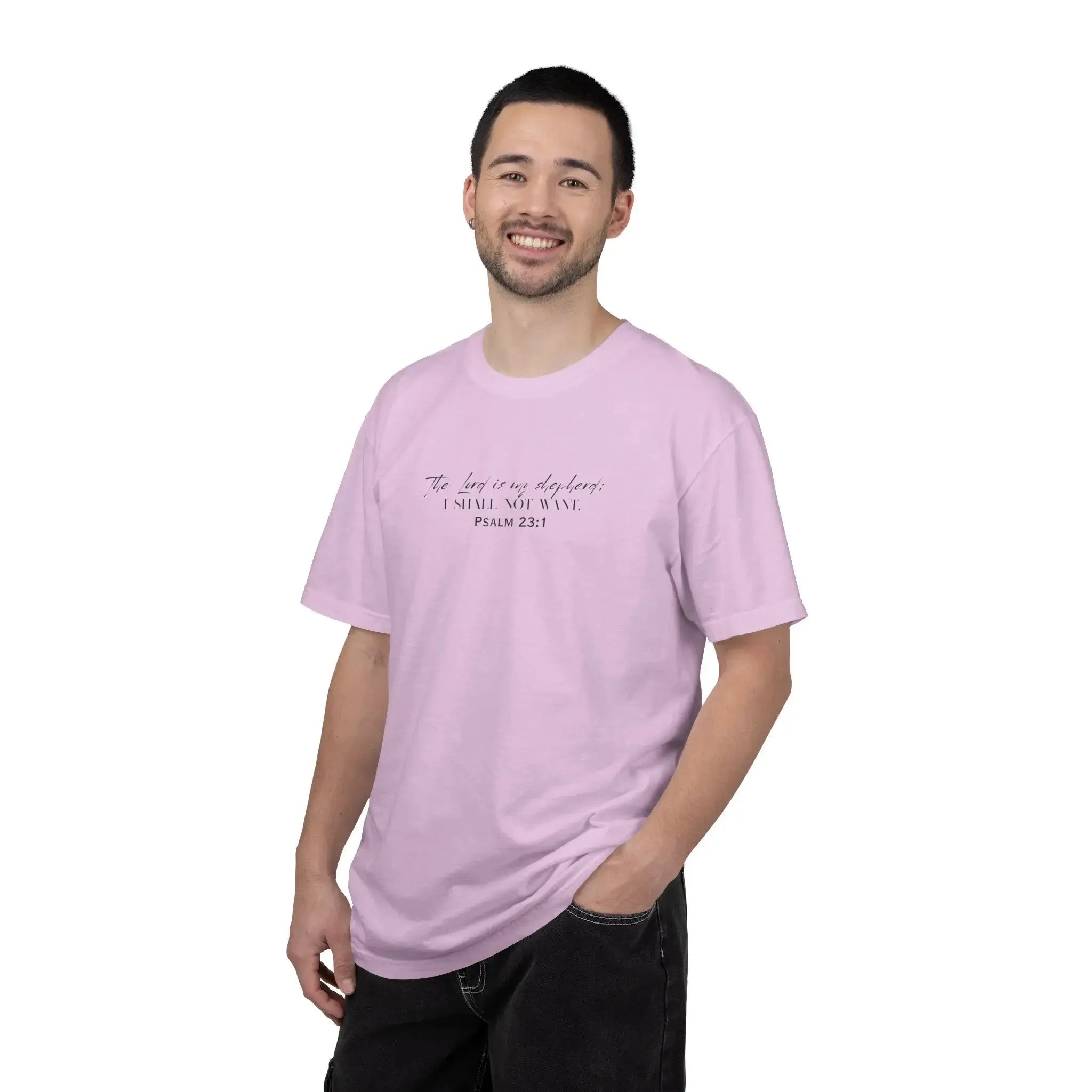 Psalm 23:1 Faith T‑Shirt — "The Lord is my shepherd" Minimalist Christian Tee Printify