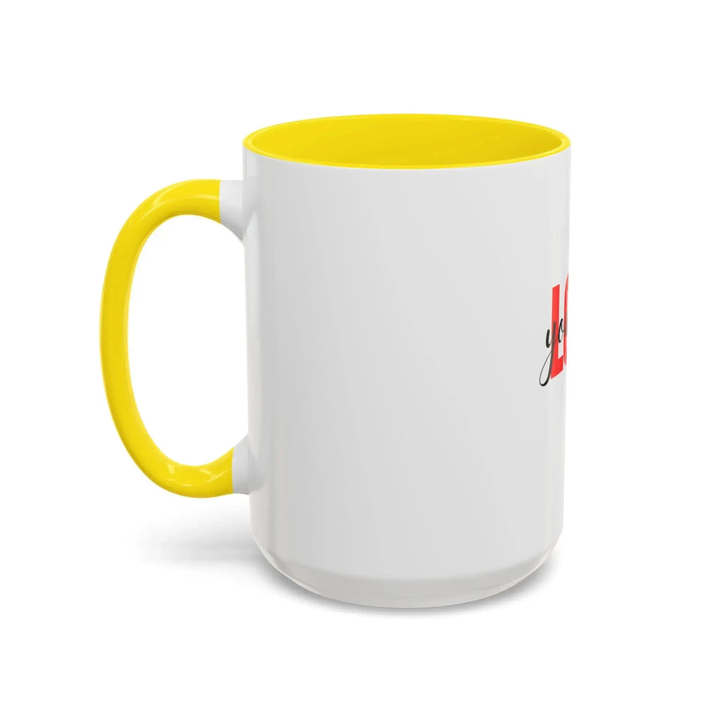 Love Yourself Accent Coffee Mug — Self-Love Inspirational Ceramic Mug Printify