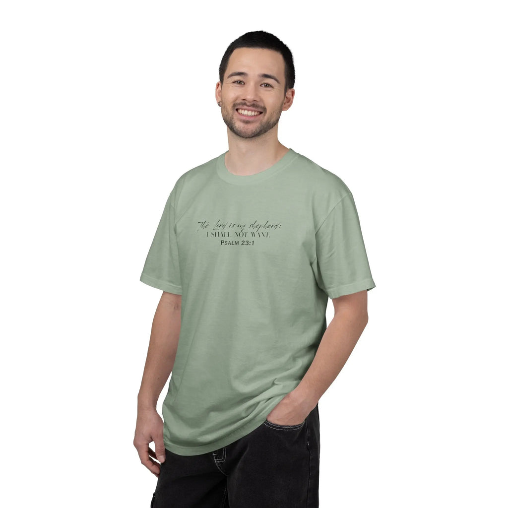 Psalm 23:1 Faith T‑Shirt — "The Lord is my shepherd" Minimalist Christian Tee Printify