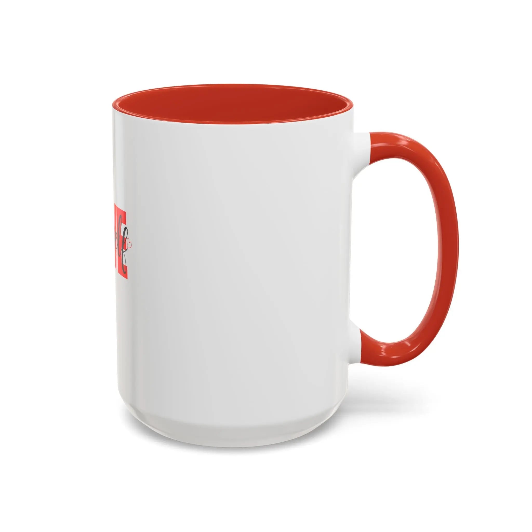 Love Yourself Accent Coffee Mug — Self-Love Inspirational Ceramic Mug Printify