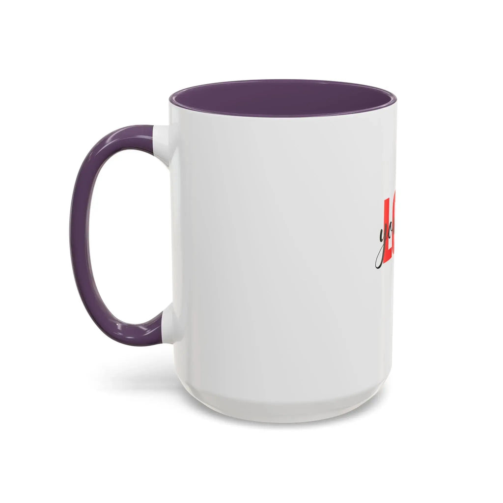 Love Yourself Accent Coffee Mug — Self-Love Inspirational Ceramic Mug Printify
