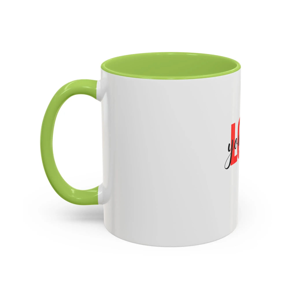 Love Yourself Accent Coffee Mug — Self-Love Inspirational Ceramic Mug Printify